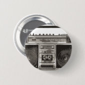 Badge Rond 5 Cm Boombox (Devant & derrière)