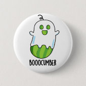 Badge Rond 5 Cm Booocumber Funky Ghost Concomber Pun (Devant)
