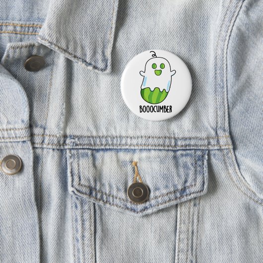 Badge Rond 5 Cm Booocumber Funky Ghost Concomber Pun (En situation)