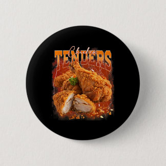Badge Rond 5 Cm Bootleg Rap Vintage 1990s Chicken Tenders Funny Me