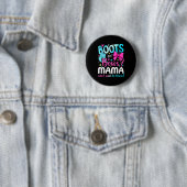 Badge Rond 5 Cm Boots Or Bows Mama Loves You Gender Reveal Party (En situation)