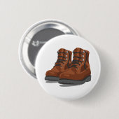 Badge Rond 5 Cm Boots Randonnées (Devant & derrière)