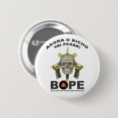 Badge Rond 5 Cm BOPE - Police brésilienne (Devant & derrière)
