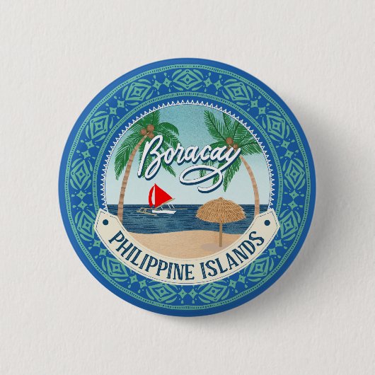 Badge Rond 5 Cm Boracay (Devant)