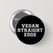 Badge Rond 5 Cm Bord droit végétalien (Devant & derrière)