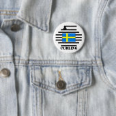 Badge Rond 5 Cm Bordage de la Suède (En situation)