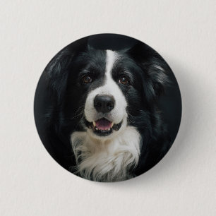 Badge Rond 5 Cm border collie