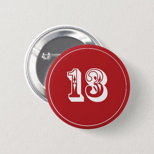 Badge Rond 5 Cm Borne 13 (Devant & derrière)