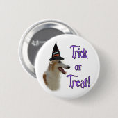 Badge Rond 5 Cm Borzoi Trick (Devant & derrière)