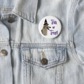 Badge Rond 5 Cm Borzoi Trick (En situation)
