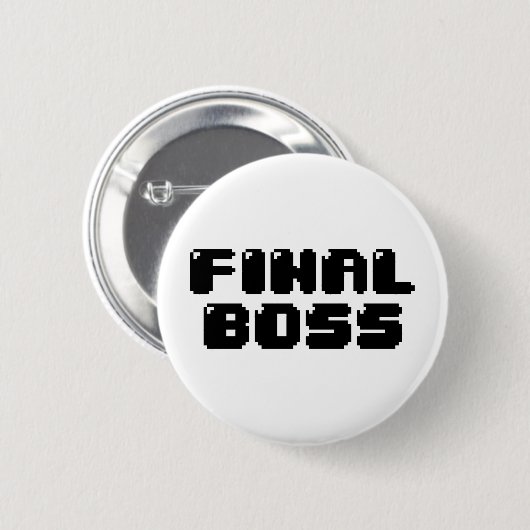 BADGE ROND 5 CM BOSS FINAL (Devant & derrière)