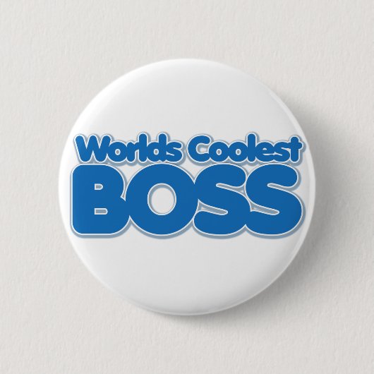 Badge Rond 5 Cm Boss le plus froid des mondes (Devant)