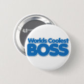Badge Rond 5 Cm Boss le plus froid des mondes (Devant & derrière)