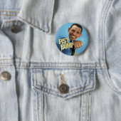 Badge Rond 5 Cm Bosse de poing de Barack (En situation)