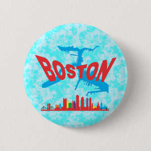 Badge Rond 5 Cm Boston