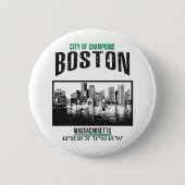 Badge Rond 5 Cm Boston (Devant)