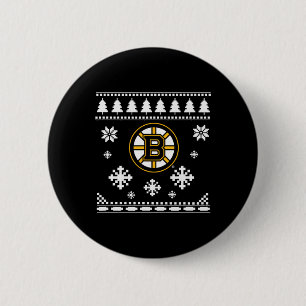 Badge Rond 5 Cm Boston Bruins Vacances de Noël moche