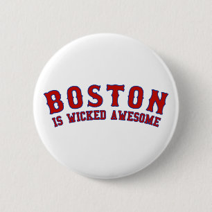 Badge Rond 5 Cm Boston est impressionnant mauvais
