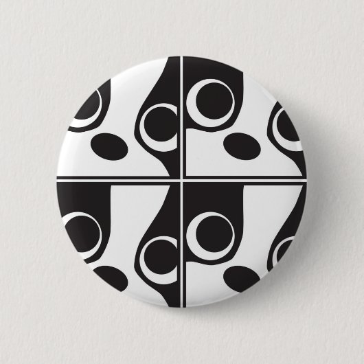 Badge Rond 5 Cm Boston font face au bouton (Devant)