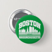 Badge Rond 5 Cm Boston, Massachusetts (Devant & derrière)