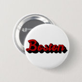 Badge Rond 5 Cm Boston rouge et noir (Devant & derrière)