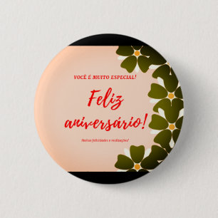 Badge Rond 5 Cm Botão Redondo feliz aniversario