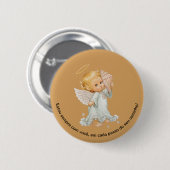 Badge Rond 5 Cm Boton Anjo (Devant & derrière)