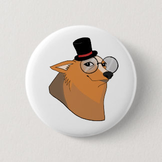 Badge Rond 5 Cm Bóton cachorro de cartola