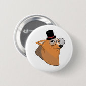 Badge Rond 5 Cm Bóton cachorro de cartola (Devant & derrière)