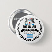 Badge Rond 5 Cm Botswana (Devant & derrière)