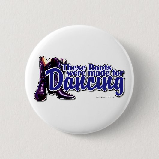 Badge Rond 5 Cm Bottes de danse (Devant)
