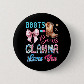 Badge Rond 5 Cm Bottes ou arcs Glamma aime le western de révélatio