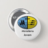 Badge Rond 5 Cm Botton Ministère Jeune (Devant & derrière)