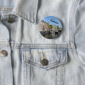 Badge Rond 5 Cm Botton/Pin ~ Amsterdam, Netherlands (En situation)