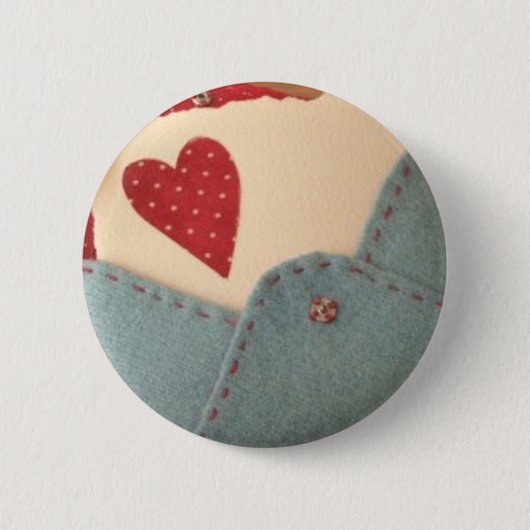 Badge Rond 5 Cm Botton Romantique (Devant)