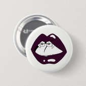 Badge Rond 5 Cm bouche de croisillons (Devant & derrière)