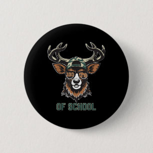 Badge Rond 5 Cm Bouclé 100 Jours De Scolaire Cerfs Étudiant Garçon