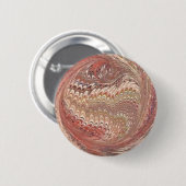 Badge Rond 5 Cm Boucle de papier marbré (rouille) (Devant & derrière)