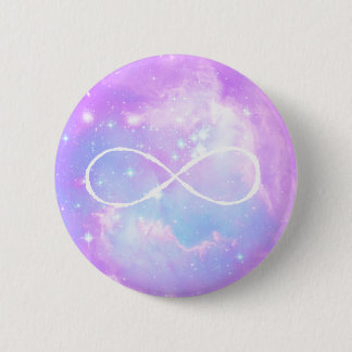Badge Rond 5 Cm Boucle en pastel d'infini de galaxie