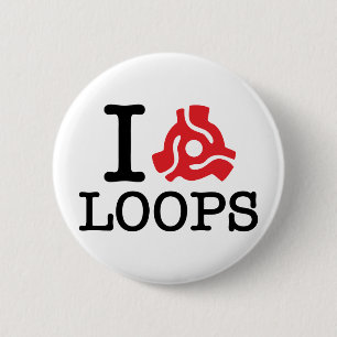 Badge Rond 5 Cm Boucles d'adaptateur I 45