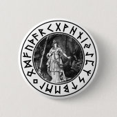 Badge Rond 5 Cm Bouclier de Freya (Devant)