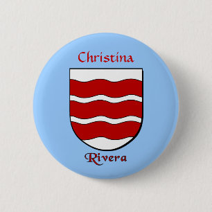 Badge Rond 5 Cm Bouclier historique personnalisé Rivera