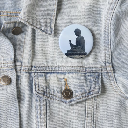 Badge Rond 5 Cm Bouddha (En situation)