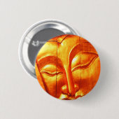 Badge Rond 5 Cm Bouddha d'or (Devant & derrière)