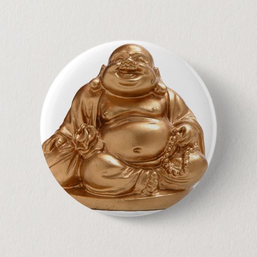 Badge Rond 5 Cm Bouddha heureux (Devant)