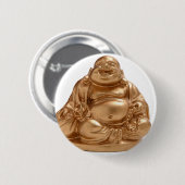 Badge Rond 5 Cm Bouddha heureux (Devant & derrière)