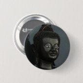 Badge Rond 5 Cm Bouddha noir ... Nong Khai, Isaan, Thaïlande (Devant & derrière)