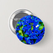 Badge Rond 5 Cm Bougainvilliers bleus vifs Fleurs (Devant & derrière)