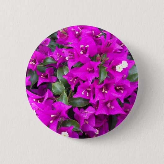 Badge Rond 5 Cm Bougainvilliers violets vifs (Devant)