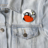 Badge Rond 5 Cm Bouilloire de ébullition (En situation)